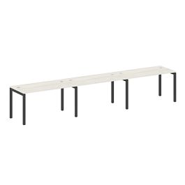 Metal System Quattro Р. ст. на 3 раб. места на П-образном м/к 50БП.СМ-3.3 Дуб наварра/Антрацит металл 4200*720*750 - Фото предпросмотра