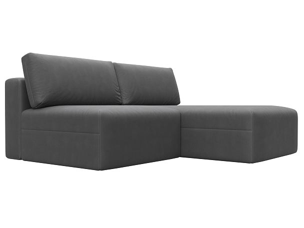 Диван угловой модульный Лига-060 НПБ угол универсальный Искусственная замша серый - Вид 3