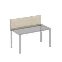 Экран для стола 140 на белом металлокаркасе КФ Комфорт КФ К.Б 842 ДШ дуб шамони - Фото предпросмотра