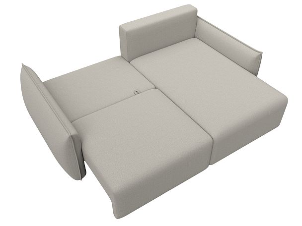Диван угловой Лига-051 НПБ угол универсальный Рогожка бежевый - Вид 8