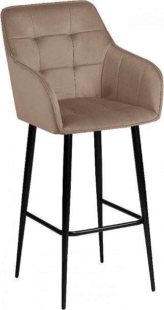 Барное поворотное кресло Мони К, Confetti latte/черный - Вид 4