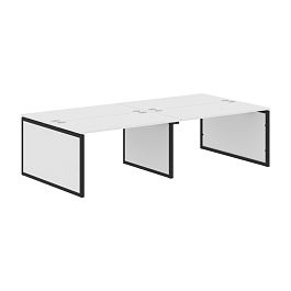 Стол 4-х местный XQPWST 2814 Белый/Антрацит 2800х1406х750 XTEN-QP - Фото предпросмотра