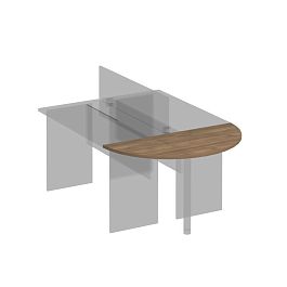 Приставка к столу без опоры Комфорт К.207 дуб шамони темный - Фото предпросмотра