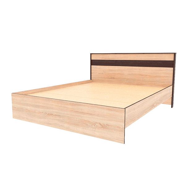 Кровать ЛК-1 1,4 Лирика корпус дуб сонома/венге - Вид 2