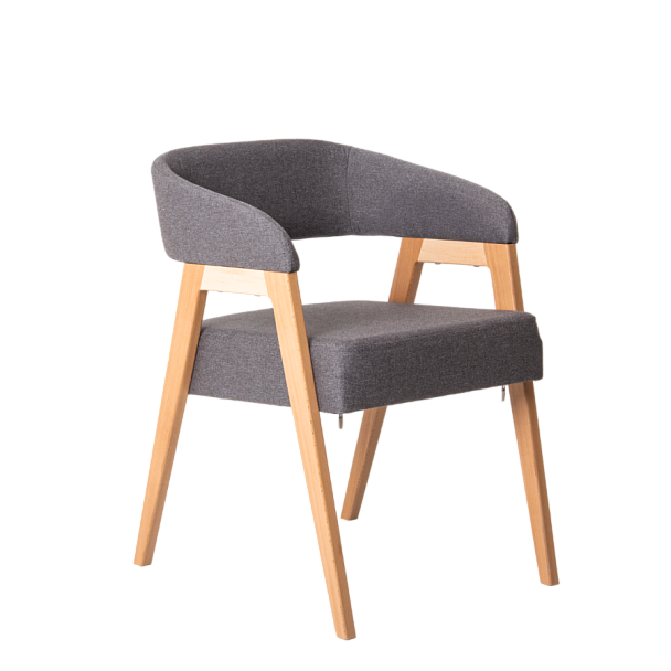 Стул Ricco, рогожка Solta Ground, ножки бук под лак - Вид 1