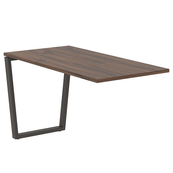 Брифинг-приставка EVB 1367 Дуб Денвер тёмный/Мокко 1360х670х750 EDIS - Вид 1