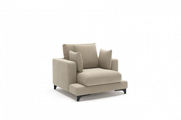 Oscar кресло рогожка бежевый - Вид 2