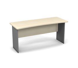 Стол прямой 1600 Берлин Береза Майнау/Серый СП 160.85 - Фото предпросмотра