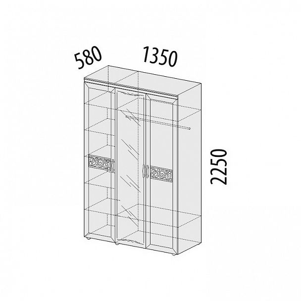 Шкаф "Тиффани" 93.12 - Вид 2