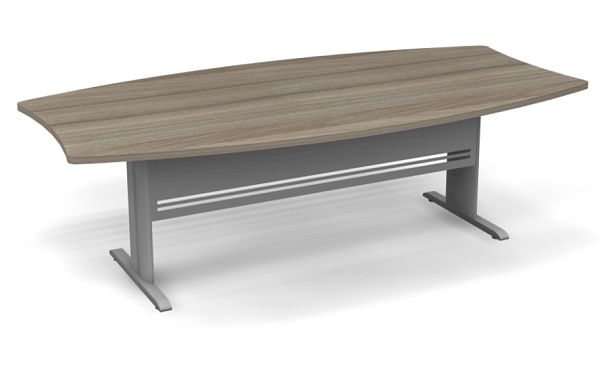 Конференц-стол на металлокаркасе 2400 Берлин Дрифтвуд/Серый КСМ 240Т - Вид 1