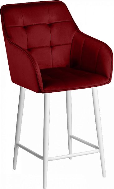 Комплект полубарных поворотных кресел Мони К, Confetti bordo/белый, 3 шт. - Вид 4