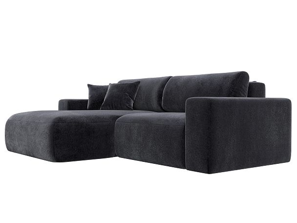 Диван угловой Лига-036 НПБ Классик левый угол Велюр серый - Вид 3