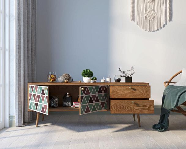 Комод Berber два ящика и две дверки 26 принт арт BB27/Print_26 - Вид 2