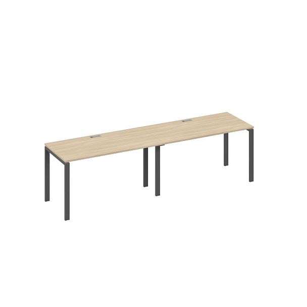 Станция (2х140) рабочая опоры UNO A4 А4 Б1 014-2 БП дуб скандинавский / металлокаркас антрацит - Вид 1