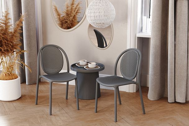 Стул Sheffilton SHT-S172 темно-серый ral 7024 - Вид 10