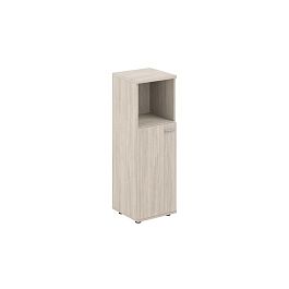 Шкаф средний с нишей 400х400х1200, 1 дв., з.ст ЛДСП 16 мм, левый / корпус: дуб светлый; фасад: дуб светлый Сигма / Sigma - Фото предпросмотра