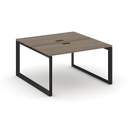 Style Project Next Рабочая станция двухсторонняя SN-59O.DRS-003 Вяз Благородный/Металл Черный/Черный Заглушка 1380*1232*750 - Фото предпросмотра