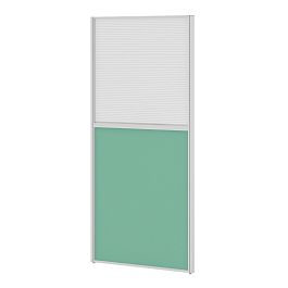 Модуль комбинированный "Мобильные офисные перегородки «Ритм»"  ПК-РТМ-МДК167х140П/Д-В1-537 белый - Фото предпросмотра