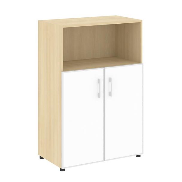 Ялта Шкаф LT.ST-2.2 R white Акация Лорка/Стекло White 800*450*1195 - Вид 1