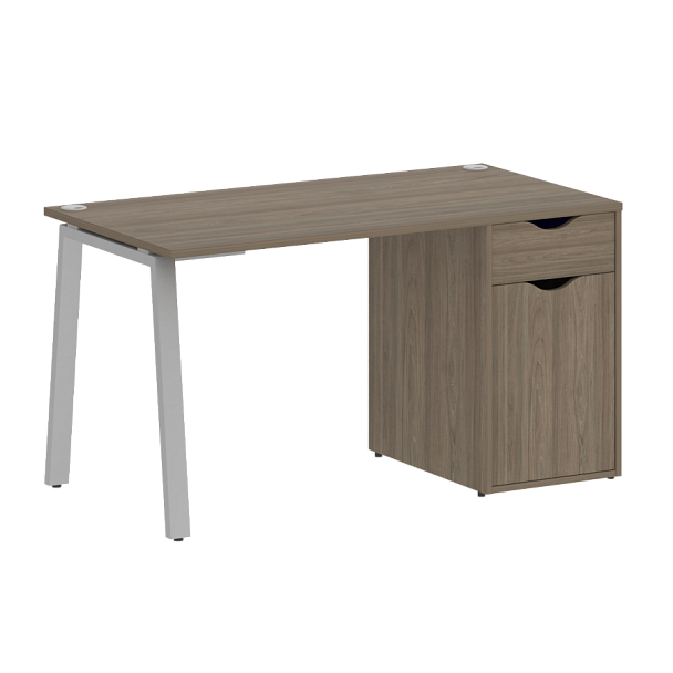 Home Office Стол письменный VR.SP-3-138.1.A Вяз/Серый металл 1380*720*750 - Вид 1