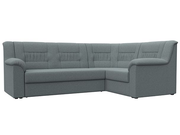 Диван угловой Карелия правый угол Рогожка серый - Вид 1