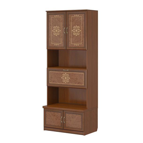 Шкаф "Версаль"  ПК-ВР-ШКОН229Х90/35-В1-198 орех орвието - Вид 1