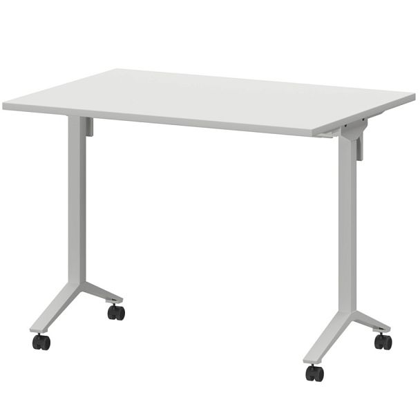 Стол мобильный складной МБ22-100.70 Белый/Белый 1000x700x750 Моби - Вид 1