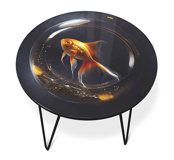 Столик журнальный Sheffilton SHT-CT27 лунная ночь/черный муар - Вид 4