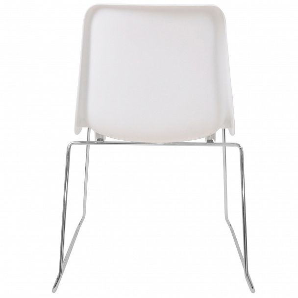 Стул Vicenza (пруток), каркас хром, белый, стопируемый - Вид 4