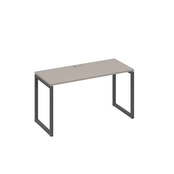 Стол письменный на металлокаркасе QUATTRO A4 А4 Б4 004 БП мокко премиум / металлокаркас антрацит - Вид 1