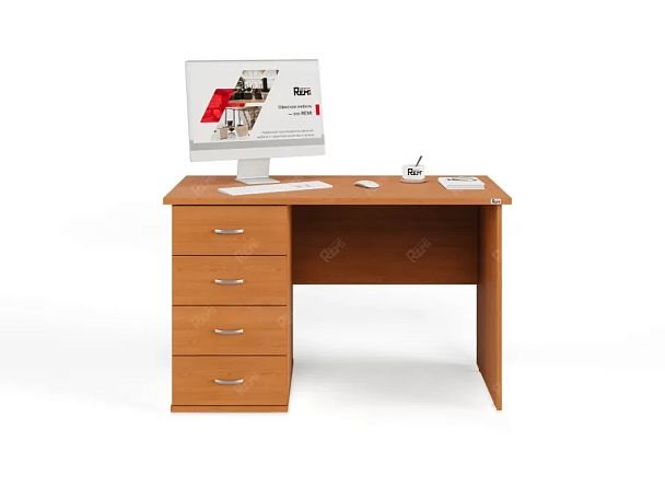 ЛАЙТ / LIGHT RLG007-12x6L Однотумбовый стол 120x60x75 Вишня - Вид 3