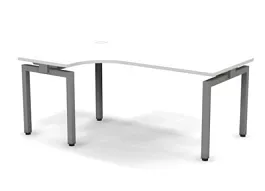 EUROPE/ЕВРОПА RE018-178х100 Стол угловой ЛЕВЫЙ 1780x1000x750 Белый - Фото предпросмотра