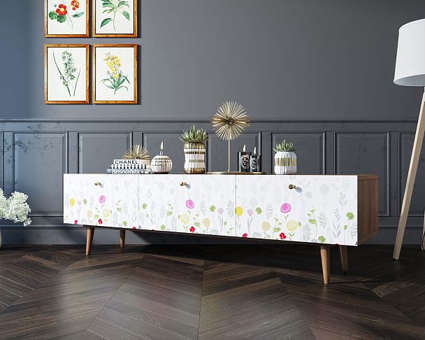 Комод "Berber" с ящиками низкий под TV принт 7 - Вид 6