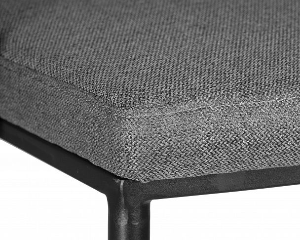 Стул барный DOBRIN AMELIA (серая ткань (F-48), темно-серый винтажный PU (MF-12)) - Вид 7