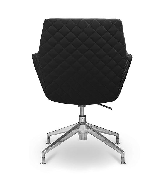 Кресло посетителя Aurora НХ4 натуральная кожа / черная - Вид 7