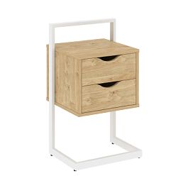 Тумба приставная "Loft"  VR.L-PY2 Тиквуд Светлый/Белый - Фото предпросмотра