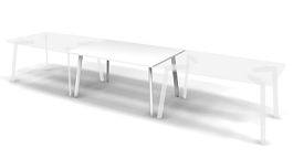 MATRIX 121S502 Стол переговорный центральный 1500х1100х775 Белый - Фото предпросмотра