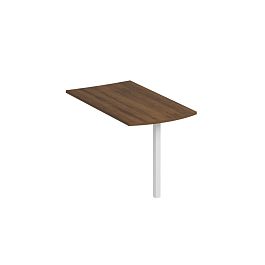 Брифинг-приставка фронтальная с опорой КФ Комфорт КФ К.Б1 1221 ОФ французский орех / белый - Фото предпросмотра