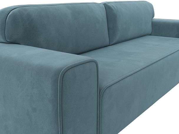 Прямой диван Лига-029 Велюр бирюзовый - Вид 4