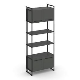 Rift Шкаф 5 ниш широкий RF.SS-54 Антрацит/Металл Черный 798*396*2010 - Фото предпросмотра