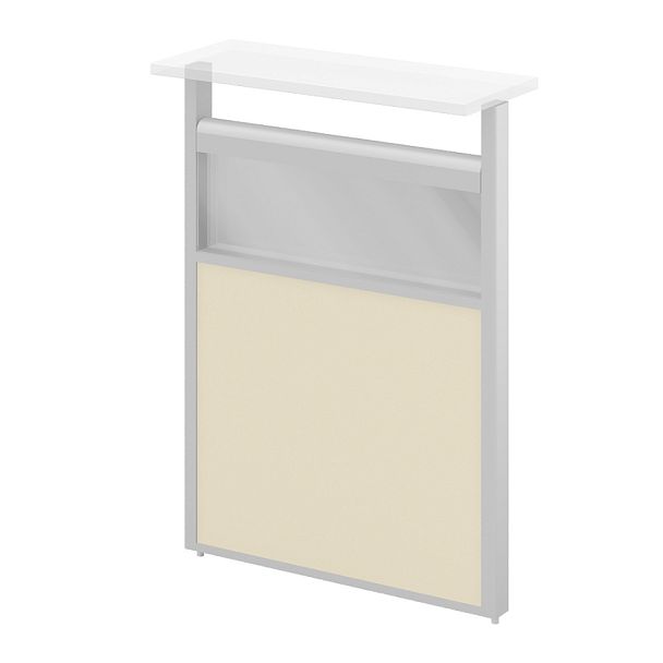 Модуль комбинированный "Логика-ресепшн"  ПК-ЛГР-МДК112х140С/Д-В1-308 серый - Вид 1