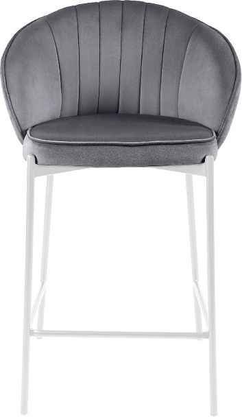 Полубарный стул Миэль серый/белый - Вид 2