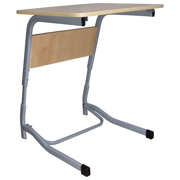 Парта Олимп, 1-местная, регулируемая, серый каркас, ЛДСП клён, гр.2-4 - Вид 2