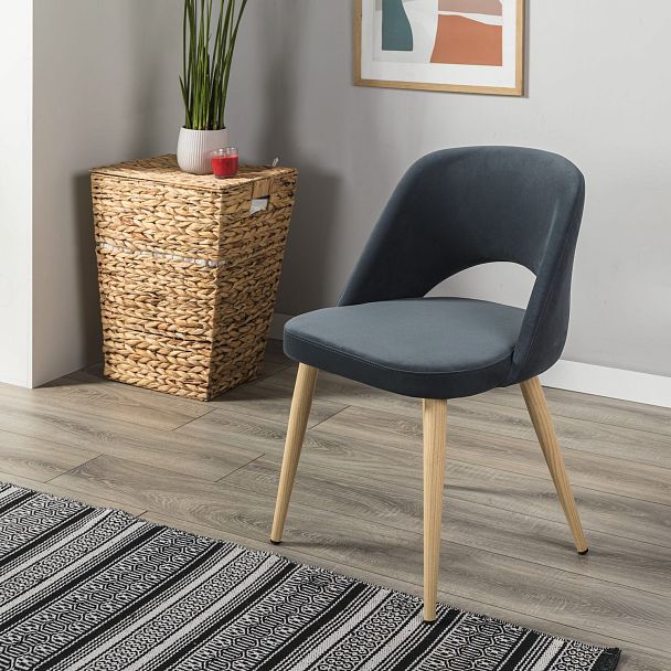 Стул Lars Diag grey/нат.дуб - Вид 11