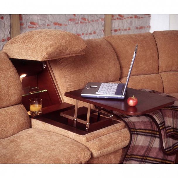 Угловой диван "Эксклюзив 7" с баром - Вид 3