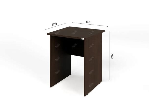 UNITY PС6-06 ВЕНГЕ Офисный стол прямоугольный Прямой 600х600х750 - Вид 1