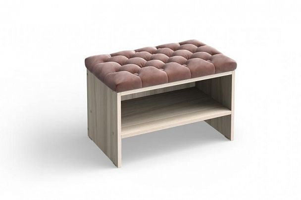 Банкетка «Флёр» 700 темно-бежевая - Вид 1