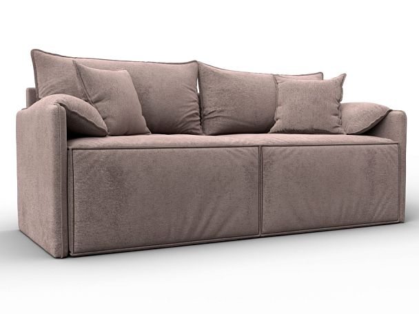 Диван прямой модульный Лига-106 Велюр бежевый - Вид 1