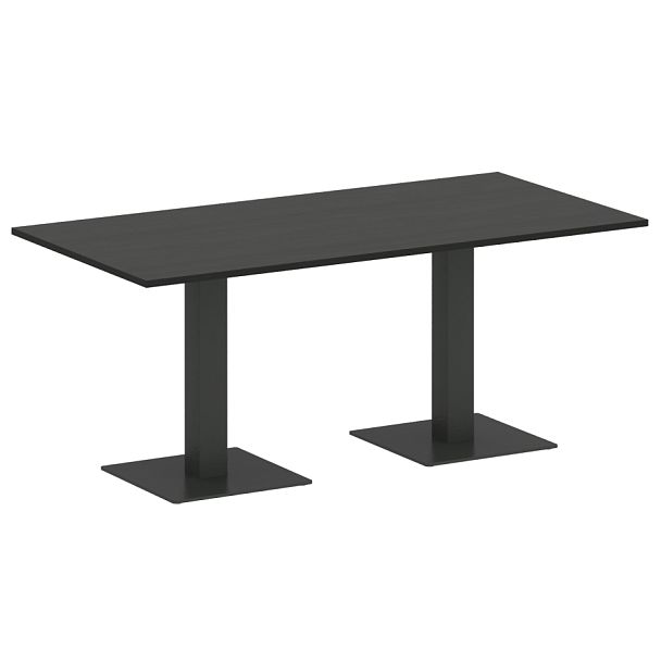 Home Office Стол прямоугольный VR.SP-5-180.2 Суар тёмный/Антрацит металл 1800*900*750 - Вид 1