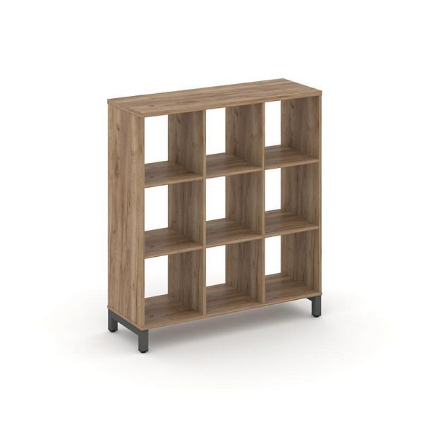 Стайл Проджект Каркас стеллажа 3 яр. SN.KS-330 Дуб Табак/Металл Антрацит 1121*400*1248 - Вид 1